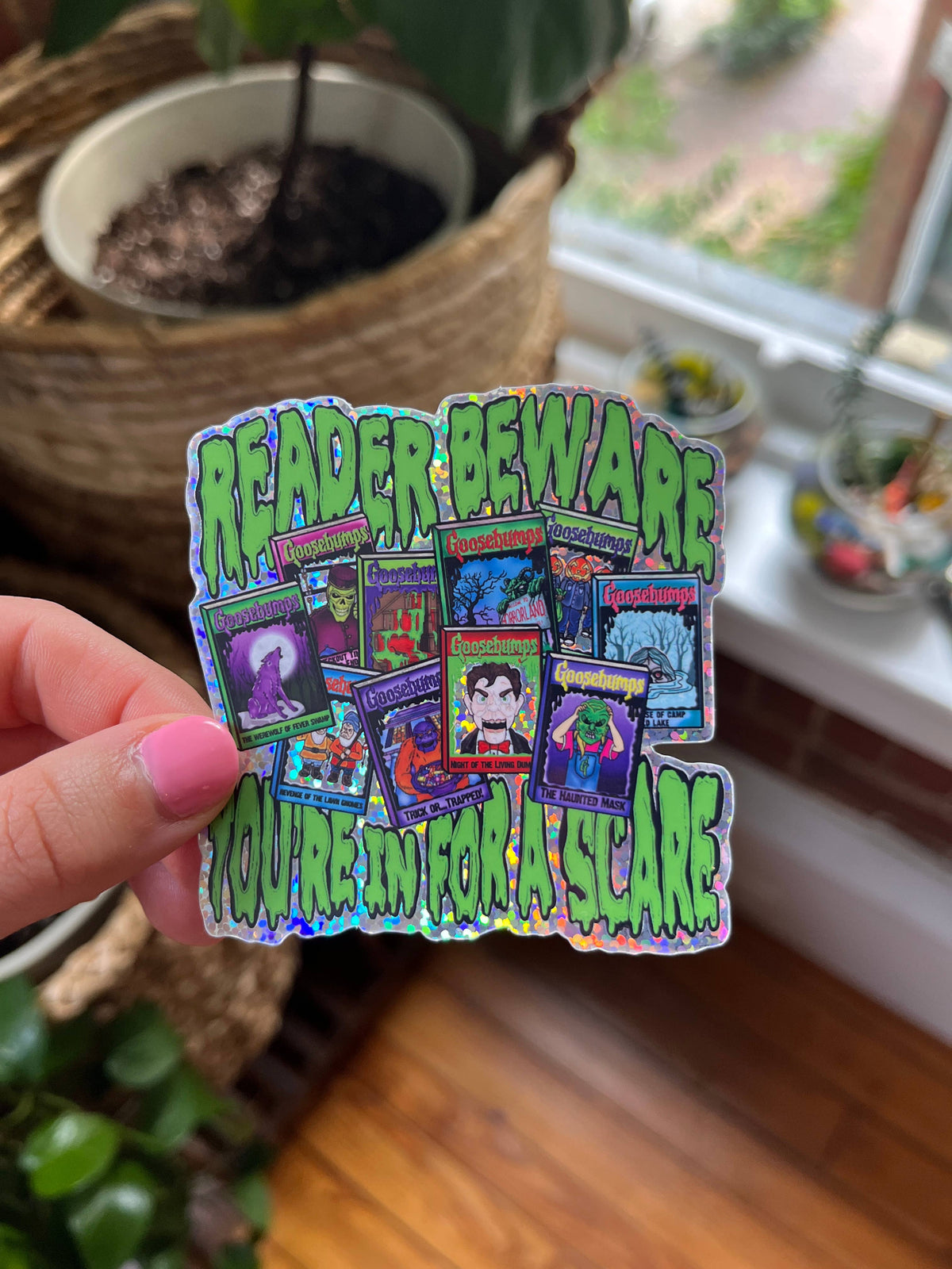 Goosebumps Reader Beware You're in for a Scare Sticker