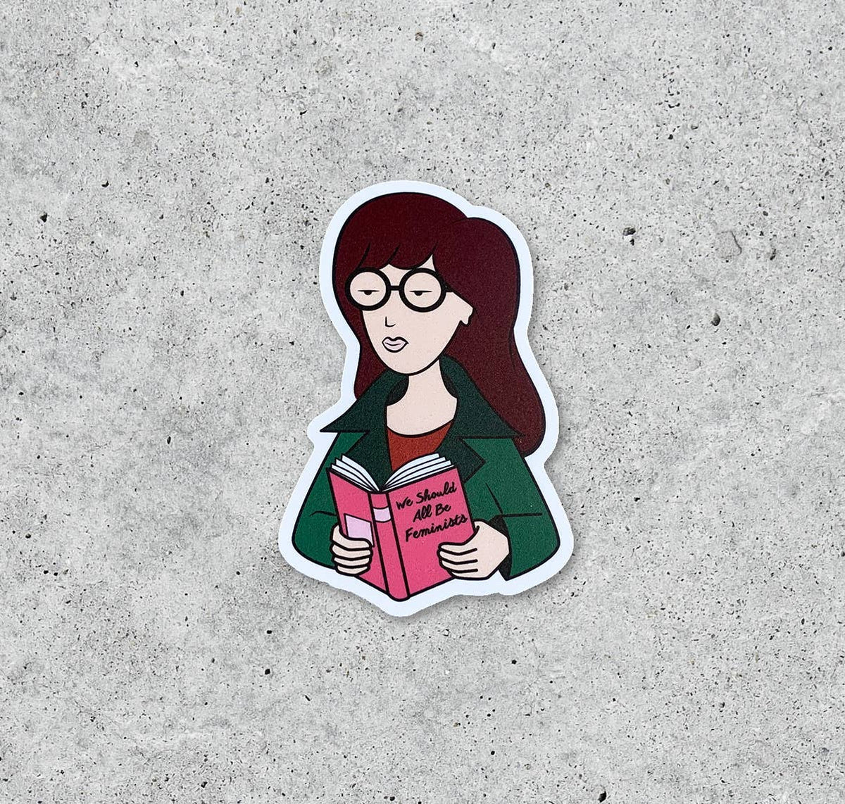 Daria Feminist vinyl sticker