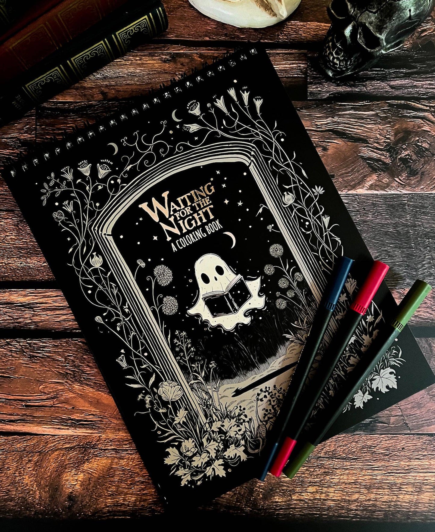 Waiting for the Night Coloring Book (Original Artwork)