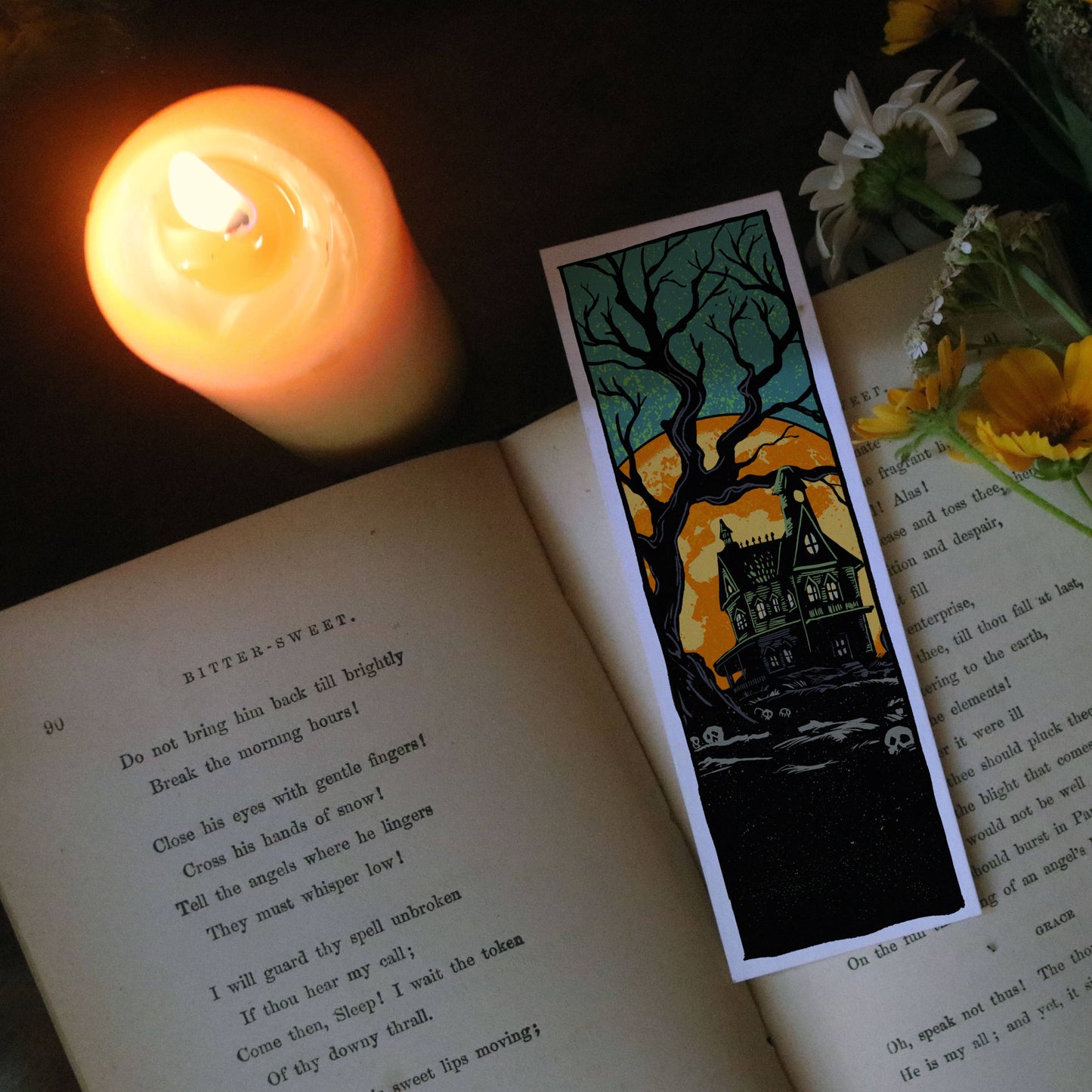 Haunted House – Halloween Fine Art Bookmark