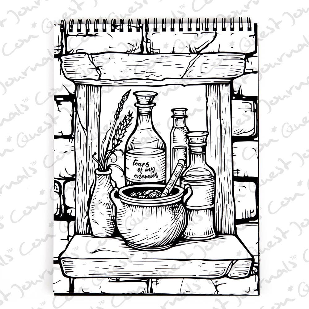 Waiting for the Night Coloring Book (Original Artwork)