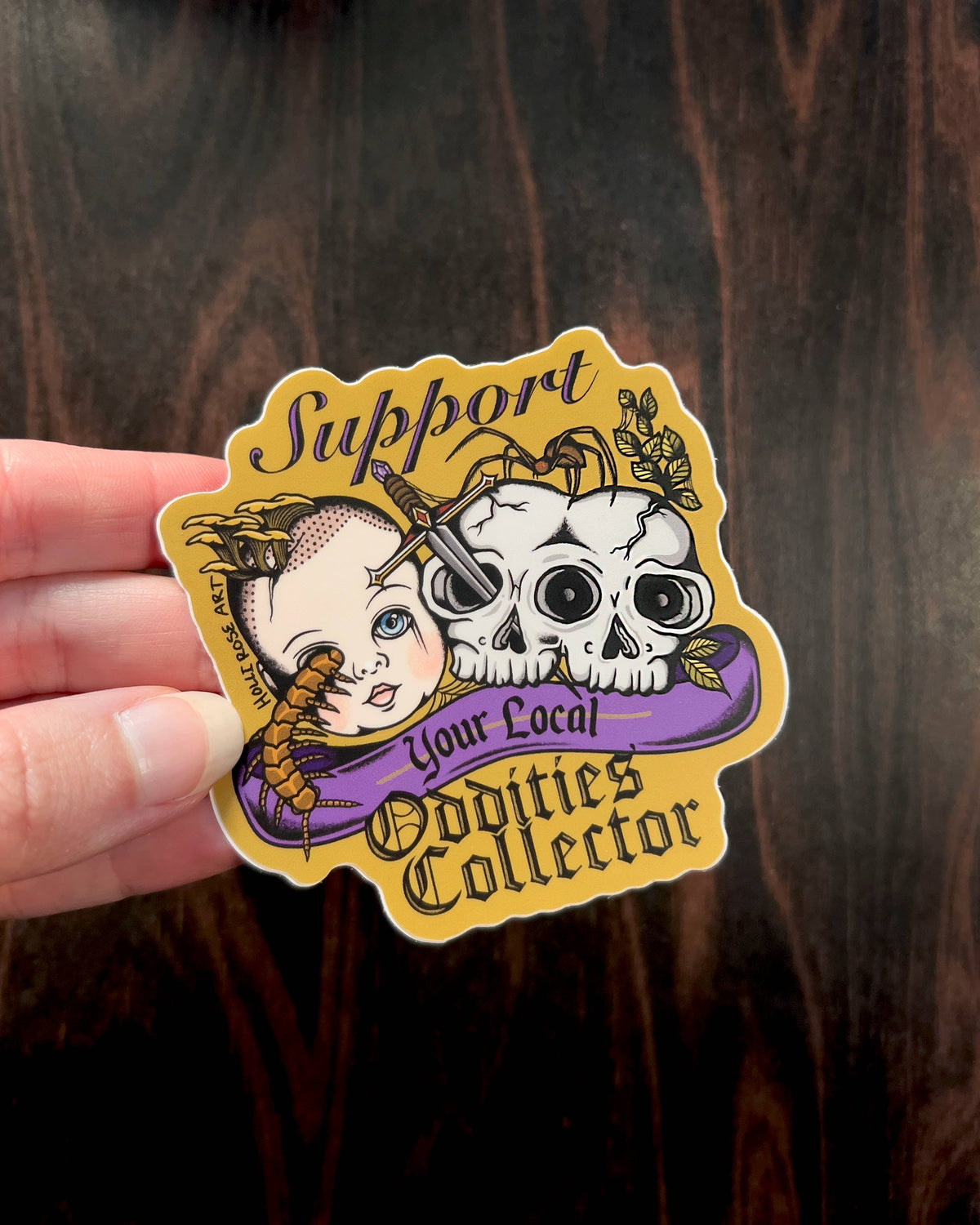 Support Your Local Oddities Collector Sticker