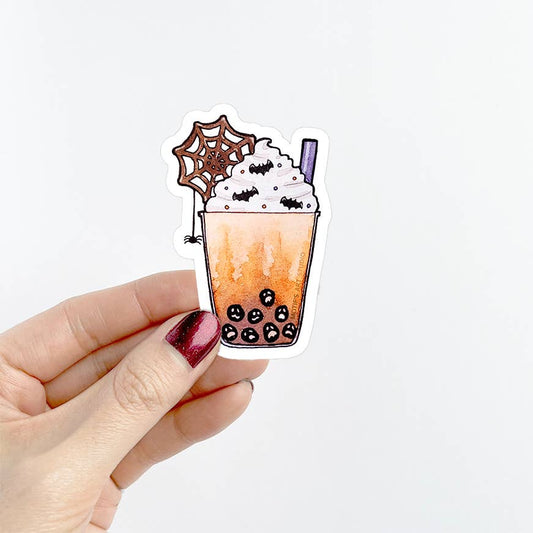 Haunted Boba Sticker