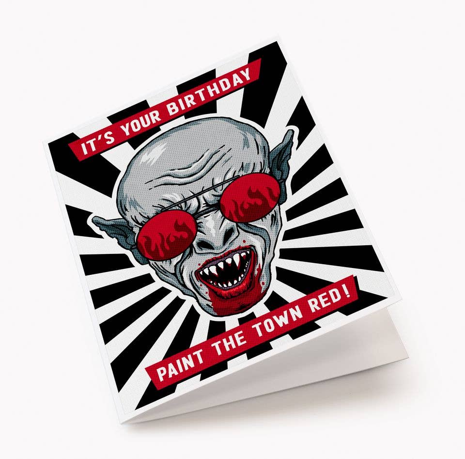 Nosferatu Fuego Birthday Card