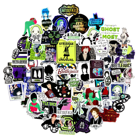 Beetlejuice Never Trust the Living Decals (60-Pack)