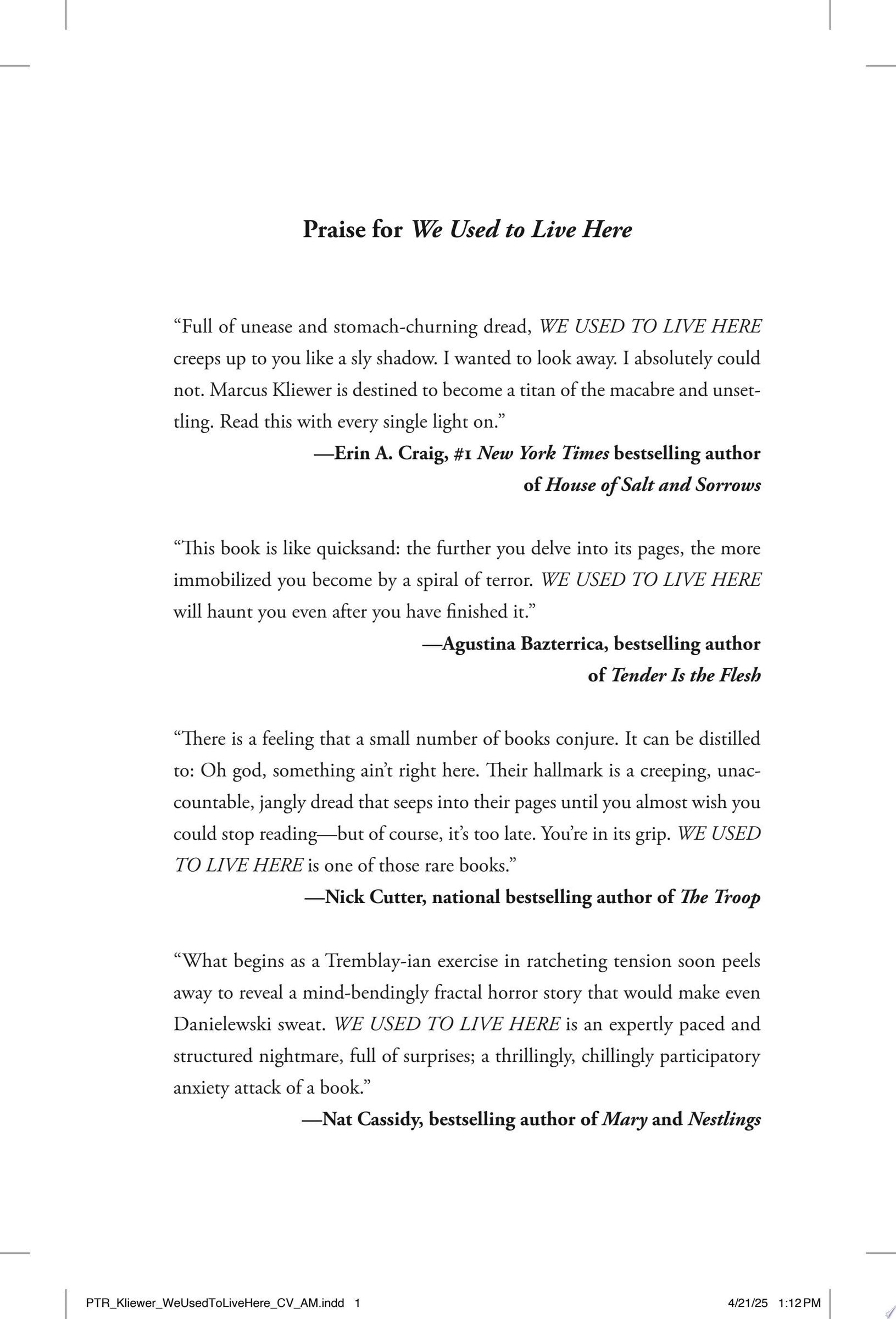 We Used to Live Here: A Novel