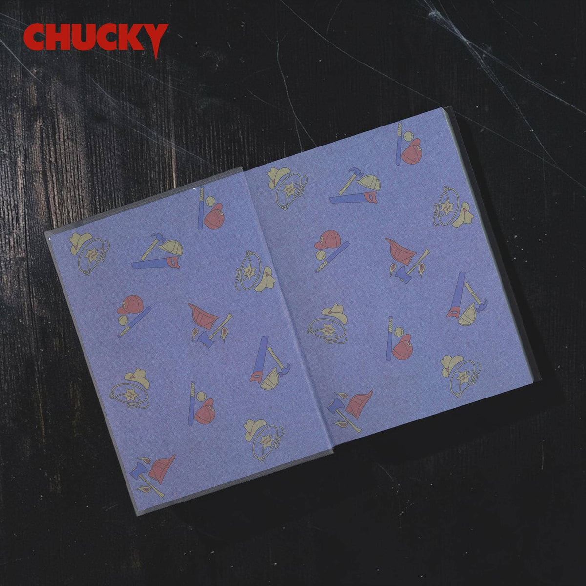Child's Play Chucky VHS-Style Hardcover Notebook
