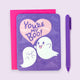 You're My Boo Valentine's Day Ghost Anniversary Love Card