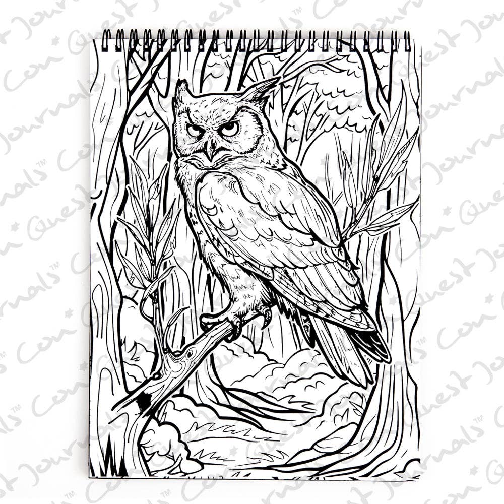 Waiting for the Night Coloring Book (Original Artwork)
