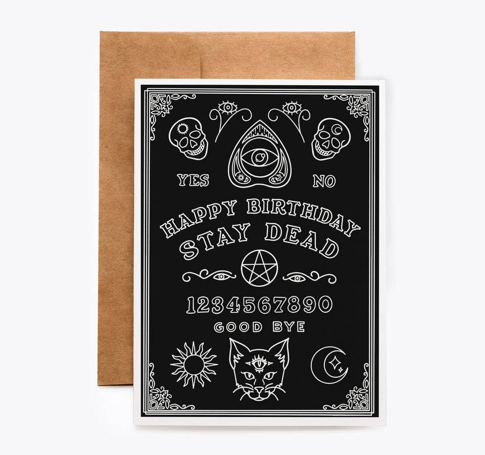 Ouija Board Birthday Card