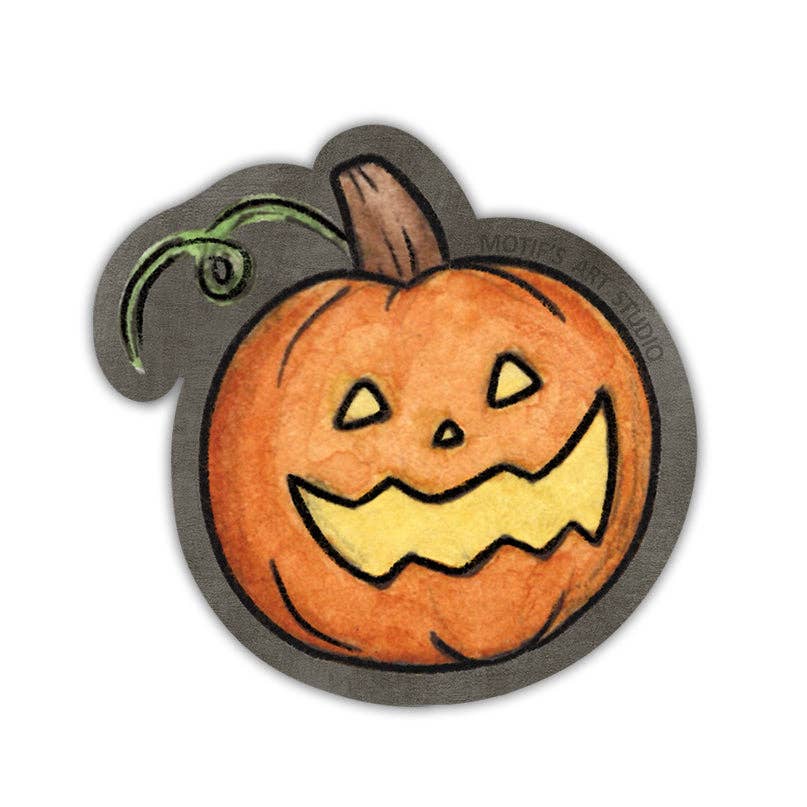 Mini Jack-O-Lanern Sticker (Glow-in-the-dark)