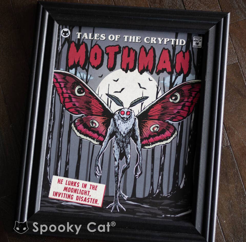 Mothman Comic Art Print (8x10)