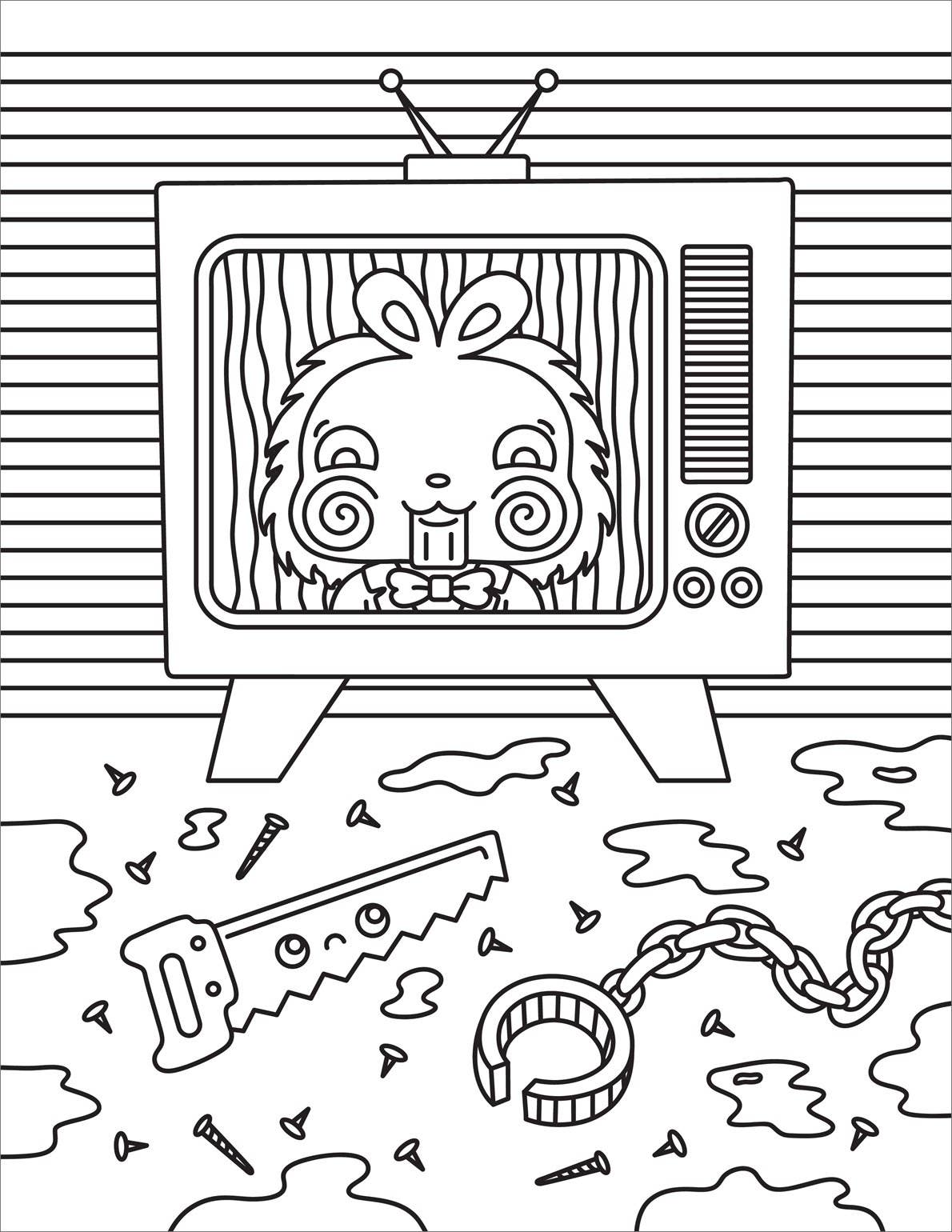 Creepy Cute Horror Coloring Book