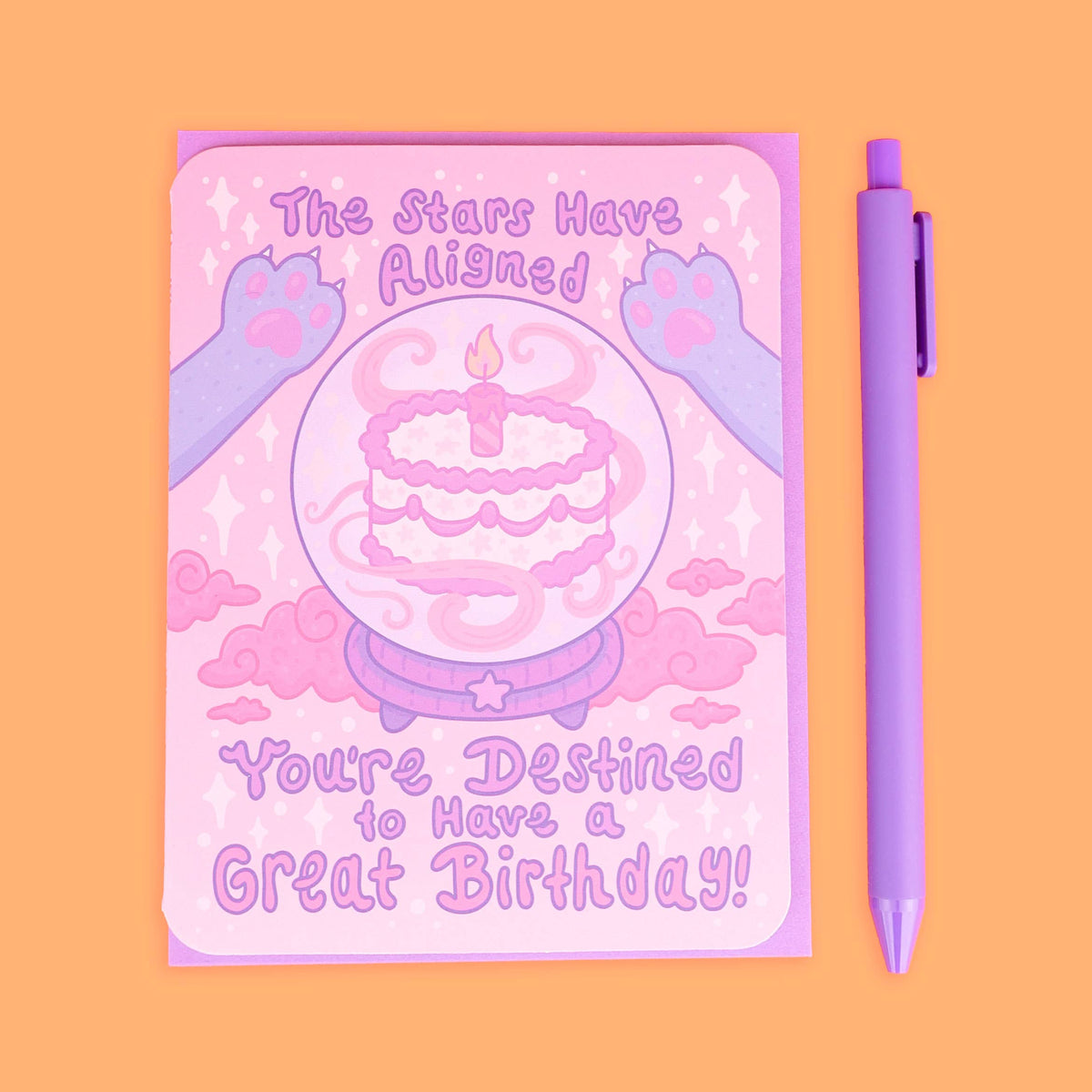 Stars Have Aligned, Birthday, Halloween, Card with Envelope