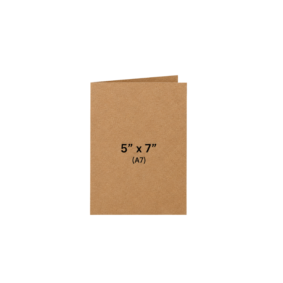 ‘Til Death Goth Black Love Card on Kraft Paper
