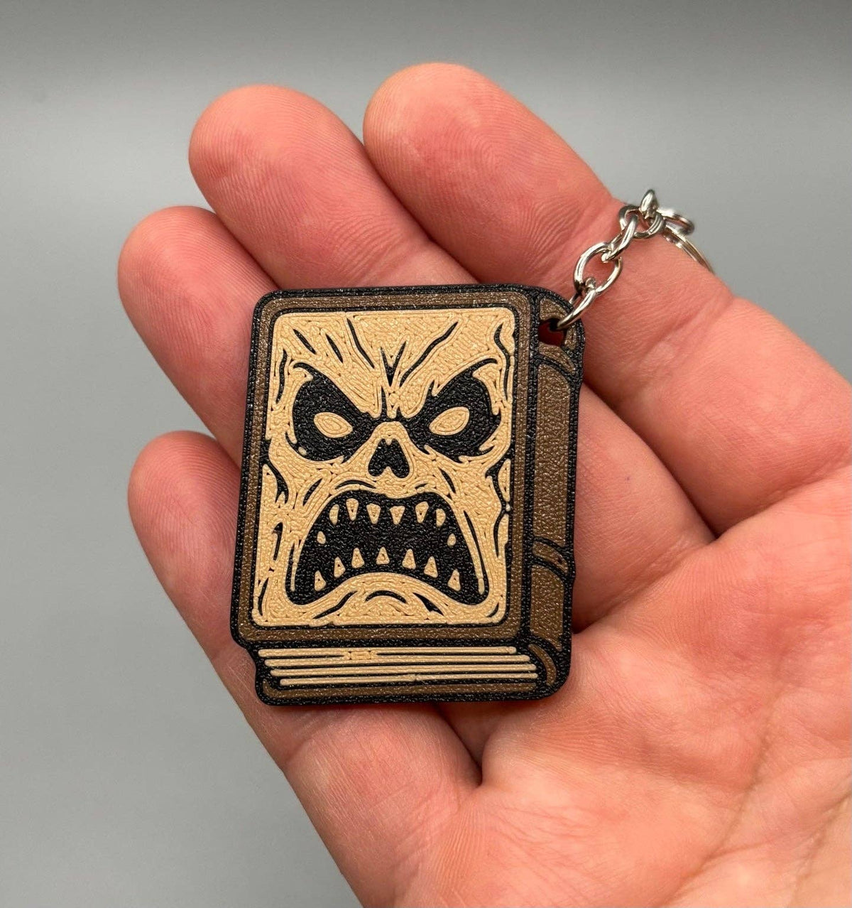Angry Book Keychain