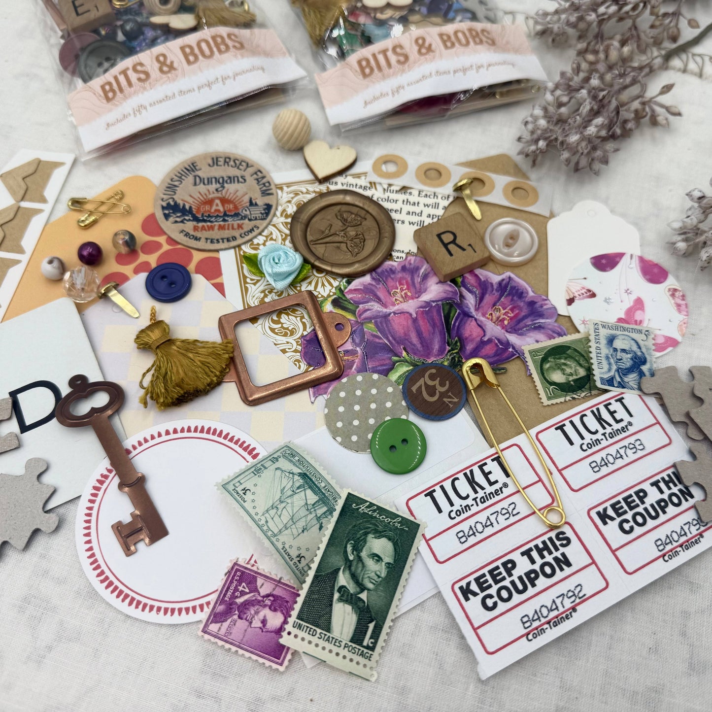 Bits and Bobs for Junk Journaling and Mixed Media Art
