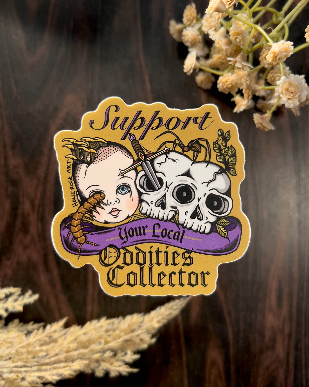 Support Your Local Oddities Collector Sticker