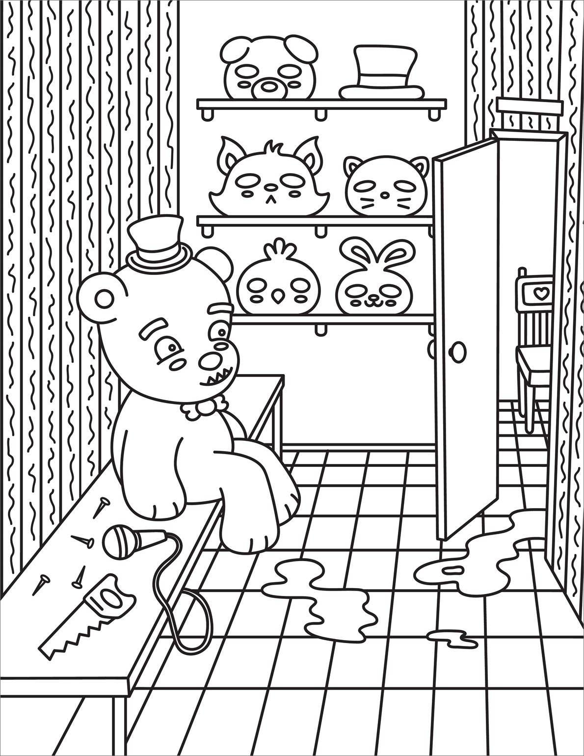 Creepy Cute Horror Coloring Book