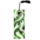 Green Ghost Bookmark with Black Tassel, "Glowing Ghosts"