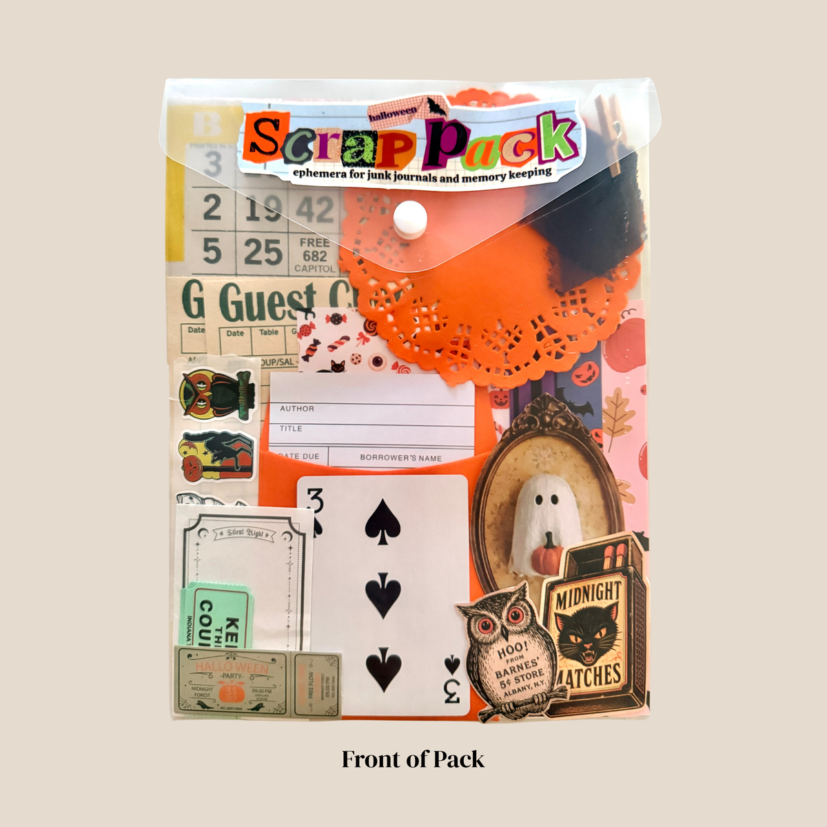 Junk Journal Scrap Pack | Halloween Ephemera