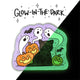 Spooky Black Cat Sticker (Glow-in-the-dark)