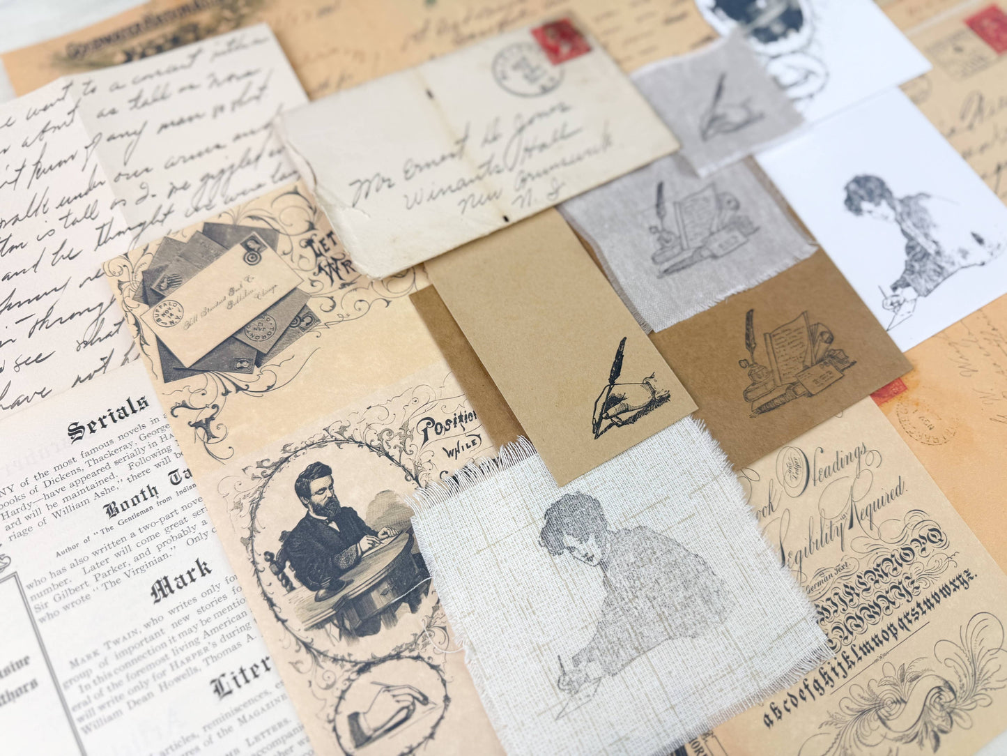 Writing Ephemera Kit for Junk Journaling