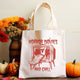 Horror Movies and Chill Halloween Canvas Tote Bag