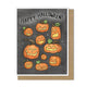 Jack-O-Lanterns Greeting Card, "Happy Halloween"