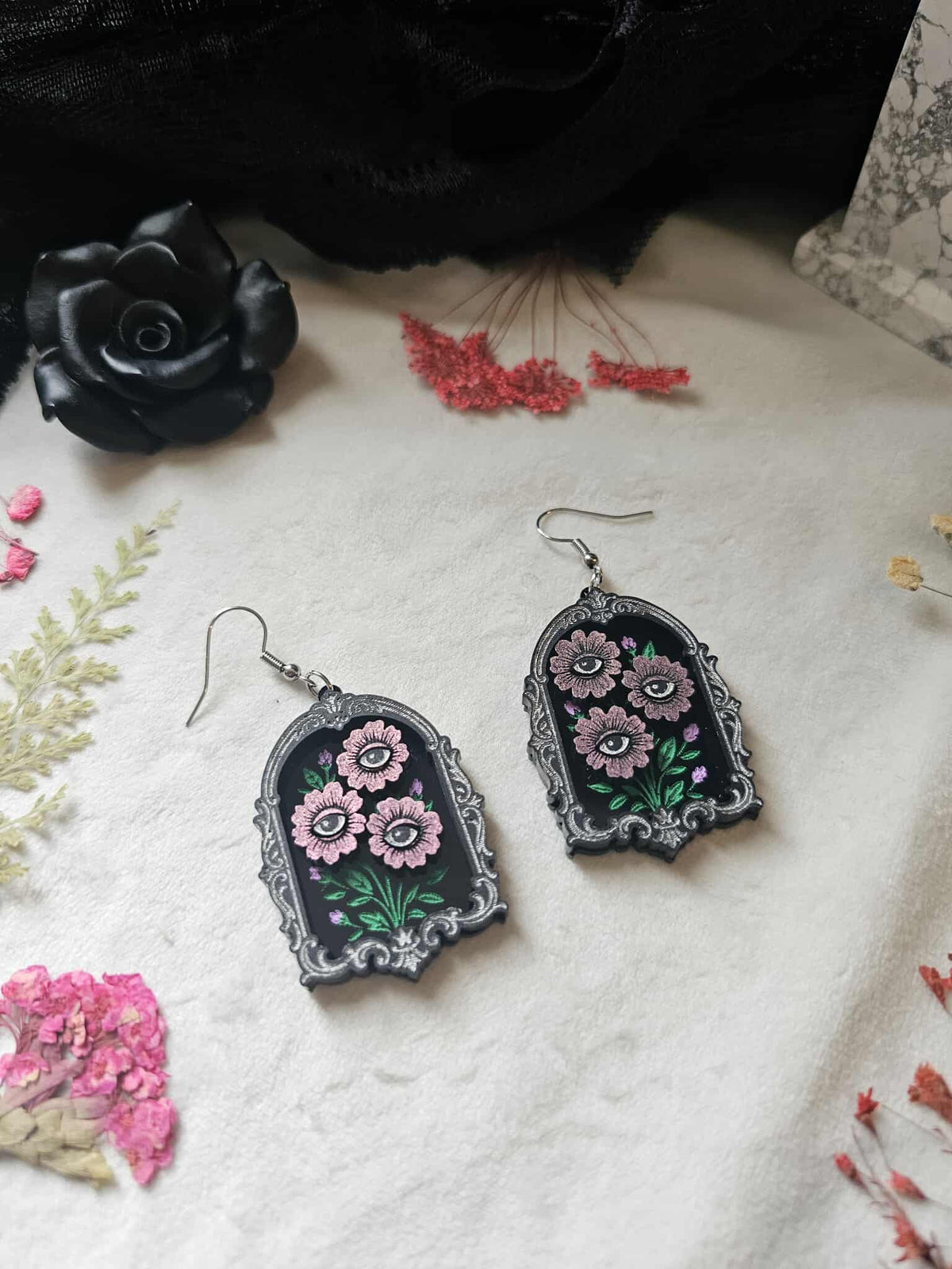 Framed Eye Flowers